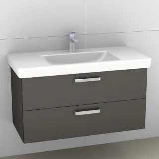 Artiqua 414 Waschtischunterschrank für Subway 2.0 7175A1 Stahlgrau Metallic, 414-WU2L-V70-7141-88 414-WU2L-V70-7141-88
