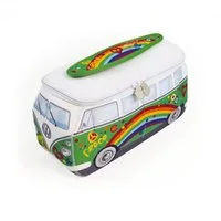 VW Collection by BRISA Kulturbeutel Volkswagen Neopren Schminktasche, Reisebeutel, Kosmetiktasche im T1 Bulli Bus Design