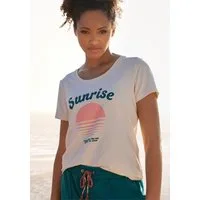 Vivance Kurzarmshirt T-Shirt mit schönem Frontprint, Loungewear