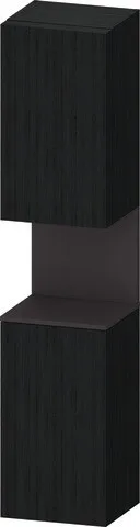 Duravit Qatego Hochschrank Eiche Schwarz Matt 400x360x1760 mm - QA1346L80160010 QA1346L80160010
