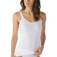 Mey Tanktop Noblesse schmale Passform, breite Träger, tiefer V-Ausschnitt