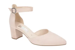 Gabor 81.340.10 Damen Riemchen Pumps in rose (rouge) mit spitzer Schuhform