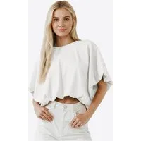 Imily Bela T-Shirt Damen Kurzware Locker geschnitten (Packung, 1-tlg., 1per-Pack) Rundhals