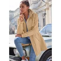 French Connection Outdoorjacke Saumschlitz mit Druckknöpfen auf der Rückseite
