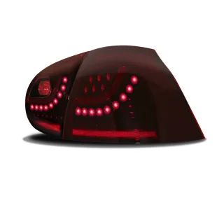 Original JOM LED Rückleuchten Dunkelrot Smoke SET für VW Golf 5 V MK5 Limo
