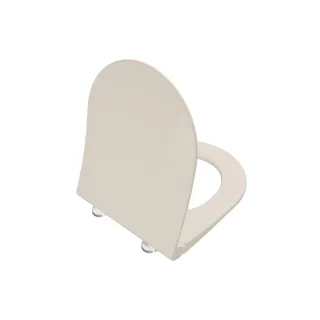 VitrA Universal Round WC-Sitz Slim Sandwich mit Absenkautomatik Sandbeige Matt,210-422R009 210-422R009