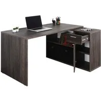 RICOO Eckschreibtisch WM083-VW (1-St), Schreibtisch Bürotisch Ecke für Kinder & Erwachsene klein in L Form