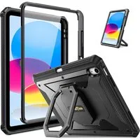Fintie Tablet-Hülle für iPad 11./10. Generation 11/10,9 Zoll 2025/2022[Tuatara Magic Ring], 360 Grad drehbarer Griff Ständer Stoßfest Cover mit Displayschutzfolie