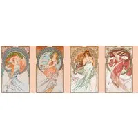 Close Up Poster Alfons Mucha Poster Jugendstil Die Vier Künste 91,5 x 30,5