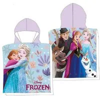 texpot Badeponcho Kinderbademantel Frozen Anna und Elsa, 55, Baumwolle, strapazierfähig