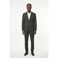 Jack & Jones Anzug JPRFRANCO Extra schmal, pflegeleicht, stilvoll mit fallendem Revers Materialmix aus Polyester, Viskose und Elasthan
