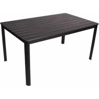 DM-Handel Esstisch Gartentisch Groß Holztisch 150x90x74 cm Grau (Esstisch Terassentisch Grau Neu, 1 Tisch), Breite 150 cm, Wartungsfrei, wetterfest, UV-beständig