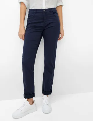 Brax Damen Five-Pocket-Hose Style CAROLA NAVY, dunkelblau, Gr. 42K