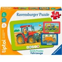Ravensburger Puzzle tiptoi® 3 erste Puzzles: Fahrzeuge, 12 Puzzleteile, Made in Europe