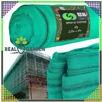 Realb2b Schutznetz Gerüstschutznetz Grün 2,57 x 10 m 3,07 x 10 m UV-beständig Bau Netz, BxL: 2,57x10 m, (Gerüstnetz Einzelstück ohne Zubehör, universell einsetzbar, Einzelnes Schutznetz zur Verwendung an Gerüsten oder Zäunen), witterungsfest, schützt