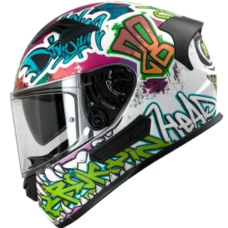 Broken Head Integralhelm Mit Sonnenblende InYourFace Weiss Matt