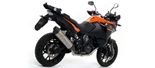 Sport Auspuff Arrow Race-Tech Alu KTM 1090 Adventure Bj. 2017-2019 EURO-4 +ABE / eintragungsfrei