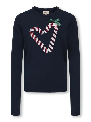 KIDS ONLY - KOGXMAS SHINE LS ONECK BOX KNT - Gr. - 164