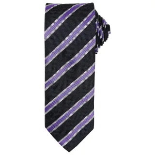 Premier - Krawatte für Herren (Schwarz/Reiches Violett)
