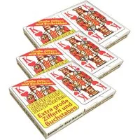 HAC24 Spiel 6x 32 Spielkarten Senioren-Skat Skatblatt Skatkarten Skatspiel, Extra große Symbole