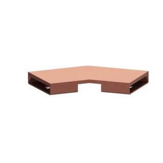 Kessel Verbindungsstück 45103.02 Copper gebürstet, Winkel 45 Grad