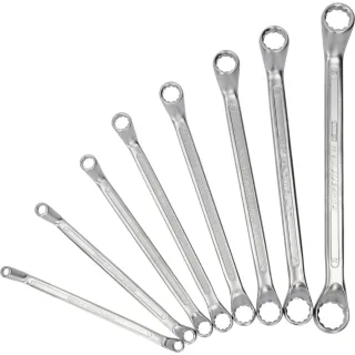 COMPETITION Doppel-Ringschlüssel gekröpft, 8-teiliegs Set - 512.0218