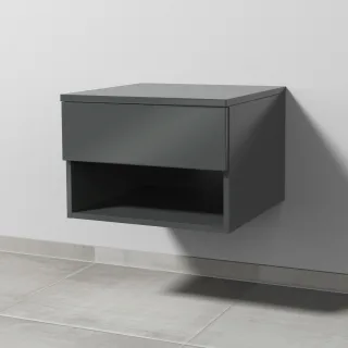 Sanipa Anbau-/Solitärschrank 2morrow (P2352) 340x500x520 Anthrazit-Glanz, P235279 P235279