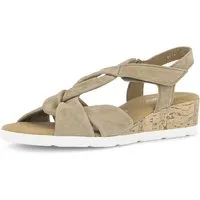 Gabor Malta Keilsandalette Sommerschuh, Riemchensandale mit weichen Bandagen, G-Weite