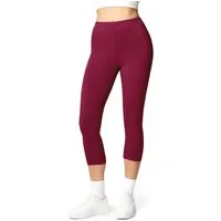 Ladeheid Leggings Damen 3/4 Capri Hose aus Baumwolle LA40-132 (1-tlg) elastischer Bund