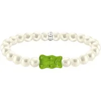 THOMAS SABO Armband THOMAS SABO x HARIBO Schmuck: Perlenarmband mit Goldbär, mit Kristallglas - mit Süßwasserzuchtperle