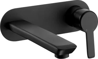 Neuesbad 200 black Waschtischarmatur, Unterputz, schwarz matt, Ausladung 180mm NB1DEBQAN54L1