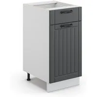 Vicco Unterschrank Fame-Line, Anthrazit/Weiß, 40 cm ohne Arbeitsplatte (1-St)