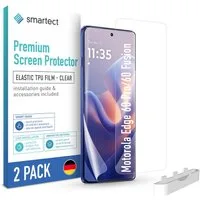 smartect Displayschutzfolie TPU Schutzfolie Klar für Motorola Edge 60 Pro/ 60 Fusion, Set, 2 Stück, Panzerfolie Bildschirm Displayfolie