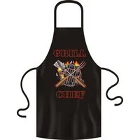 RAHMENLOS® Grillschürze Grillschürze für den Grillchef, 100% Baumwolle, verstellbar, Original Rahmenlos Design, robust und langlebig