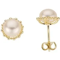 Firetti Paar Ohrstecker Schmuck Geschenk Gold 333 Perlenohrstecker Perle, mit Süßwasserzuchtperle