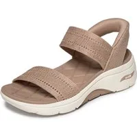 Skechers GO WALK ARCH FIT 2.0 SANDAL Sandale Sommerschuh, Keilsandalette, Urlaubsschuh mit sportiver Sohle