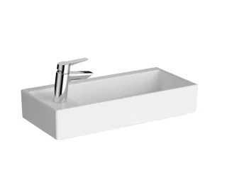 VitrA ArchiPlan Waschtisch Compact asymmetrisch 60 x 28 cm rechteckig wandgebunden,7408B403-0052 7408B403-0052