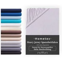 Hometex Premium Textiles Spannbettlaken Boxspringbett Spannbettlaken für hohe Matratzen, Jersey, Gummizug: rundum, Premium Qualität 160 g/m² feinster Baumwolle