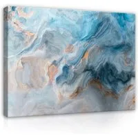 Wallarena Leinwandbild Abstrakt - Mehrfarbig - Modern - Wohnzimmer, Abstrakt, 60x40x2cm
