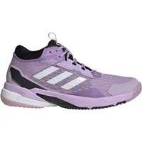 adidas Performance Hallen-Indoorschuhe CrazyFlight 6 Mid pflaumeviolett/weiss/schwarz Badmintonschuh