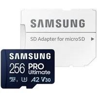 Samsung Pro Ultimate Speicherkarte (256 GB, Video Speed Class 30 (V30)/UHS Speed Class 3 (U3), 200 MB/s Lesegeschwindigkeit)