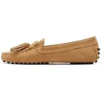 Derimod Loafer aus Veloursleder Loafer Echtes Wildleder, Lederfutter, TPU-Sohle, Quastendetail