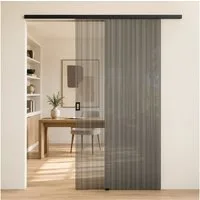 Mai & Mai Glasschiebetür Komplettset schiebetür softclose 8mm ESG aus Alu H: 205cm Mu001, Aluminiumkonstruktion