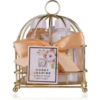 ACCENTRA Pflege-Geschenkset Salsa Badeset HONEY JASMINE in Drahtkorb Geschenkset, in einem Drahtkorb