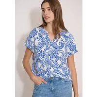 CECIL Kurzarmbluse mit allover Print