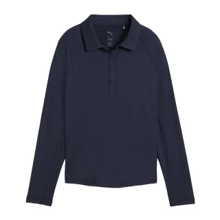 Puma - Poloshirt für Damen, Elastische Manschette, Maßgeschneidert, Raglan langärmelig (Marineblau)