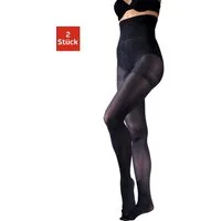 LASCANA Feinstrumpfhose Bauchweg Figurformende Stützstrumpfhose transparent 40 DEN (Packung 2 St) Bodyshaper mit extrahohem Bund