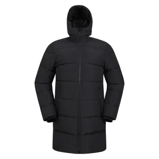 Mountain Warehouse Herren Vortex Longline gepolsterte Jacke (schwarz)