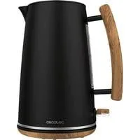 ThermoSense 400 Black Woody Electric Kettle, Wasserkocher schwarz/holz, 3.000 Watt, 1,7 Liter