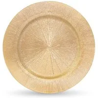 RIFFELMACHER & WEINBERGER Christbaumschmuck Deko-Teller Strahlendesign, Gold, Kunststoff, 3